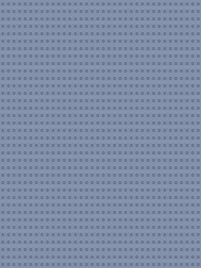 'Buttonwood' Wallpaper by Flint Wood & Hicks - Navy on Slate Blue