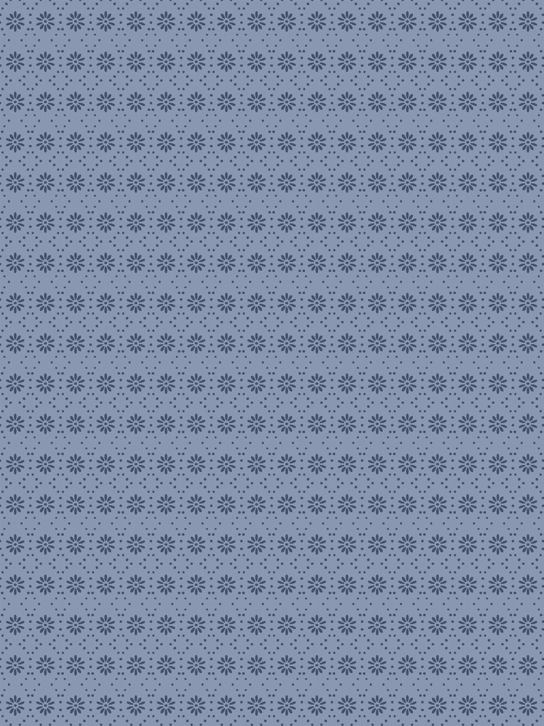 'Buttonwood' Wallpaper by Flint Wood & Hicks - Navy on Slate Blue
