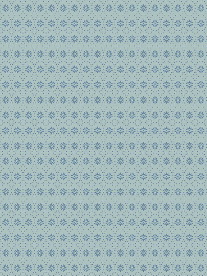 'Buttonwood' Wallpaper by Flint Wood & Hicks - Sea Blue