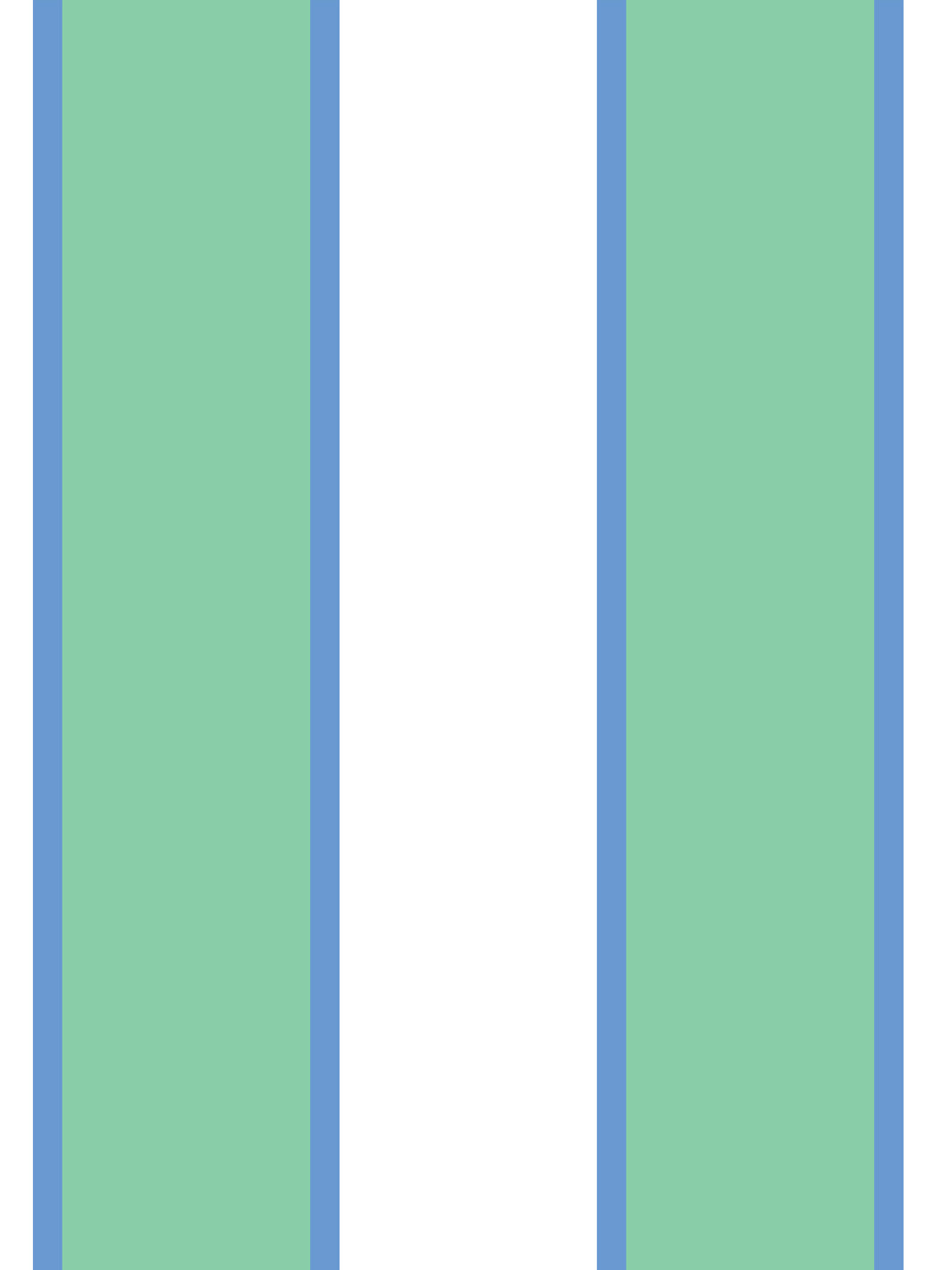 'Cabana Stripe' Wallpaper by Meri Meri - Green