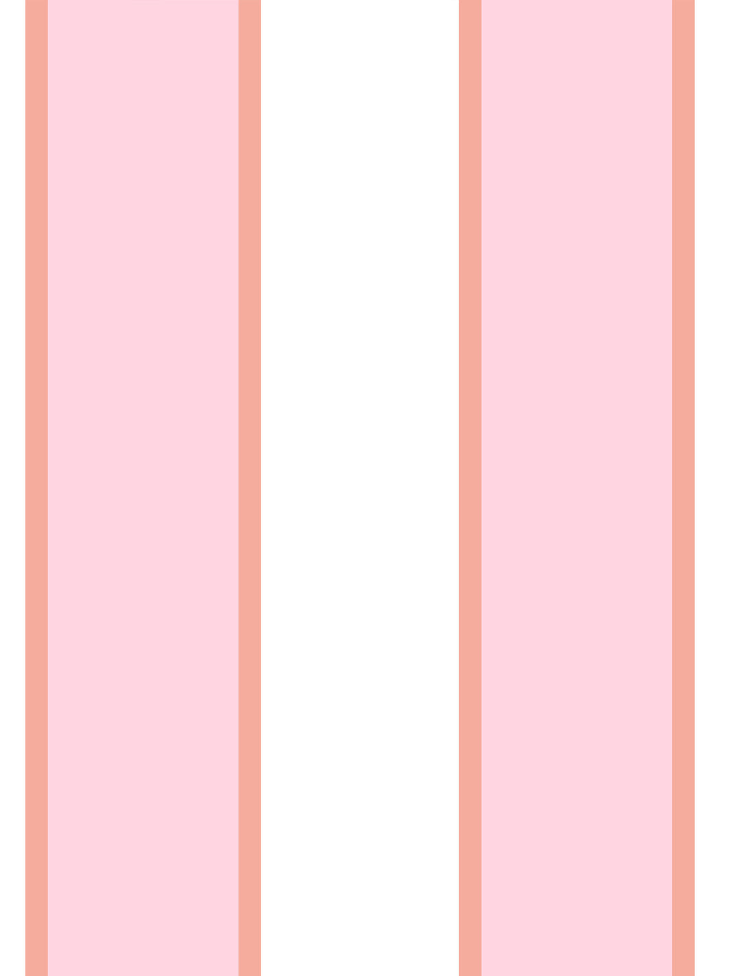 'Cabana Stripe' Wallpaper by Meri Meri - Pink