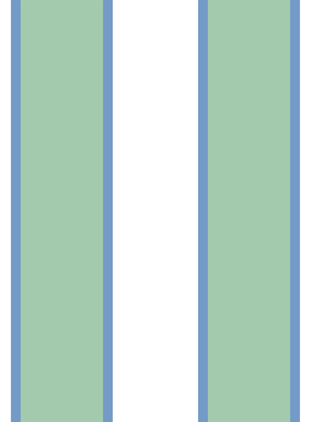 'Cabana Stripe' Wallpaper by Meri Meri - Sage