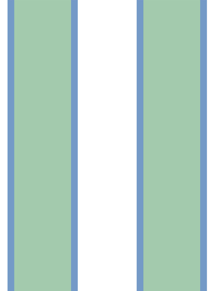 'Cabana Stripe' Wallpaper by Meri Meri - Sage