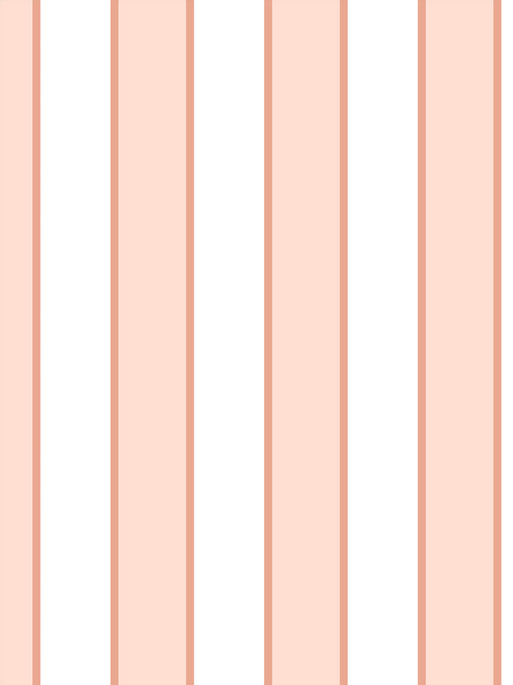 'Cabana Stripe' Wallpaper by Meri Meri - Soft Peach
