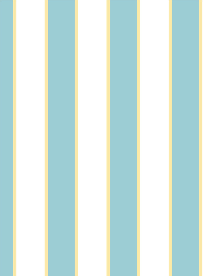 'Cabana Stripe' Wallpaper by Meri Meri - Teal