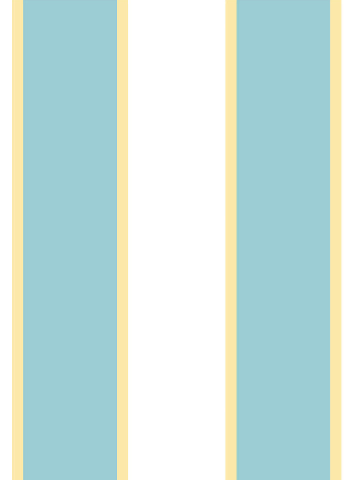 'Cabana Stripe' Wallpaper by Meri Meri - Teal