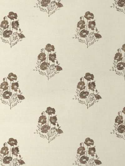california poppy grasscloth wallpaper by nathan turner brown