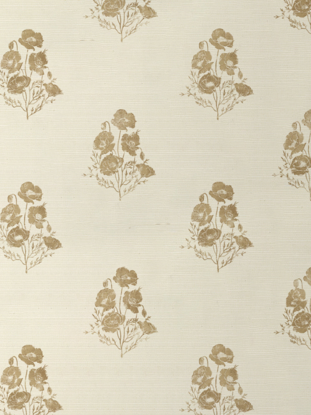 california poppy grasscloth wallpaper by nathan turner gold