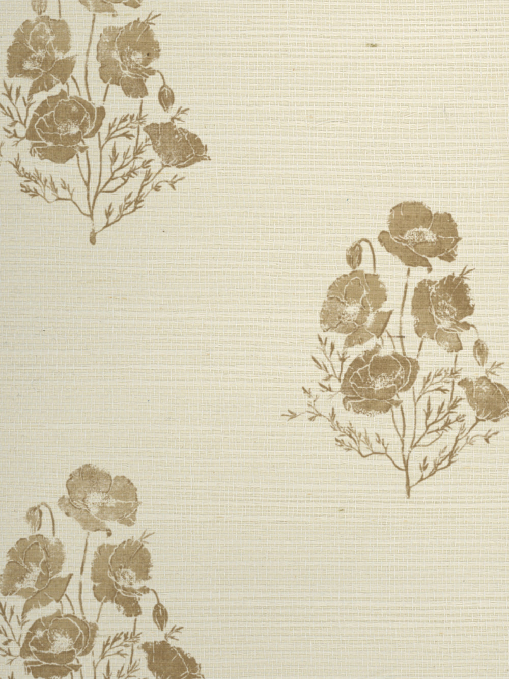 california poppy grasscloth wallpaper by nathan turner gold