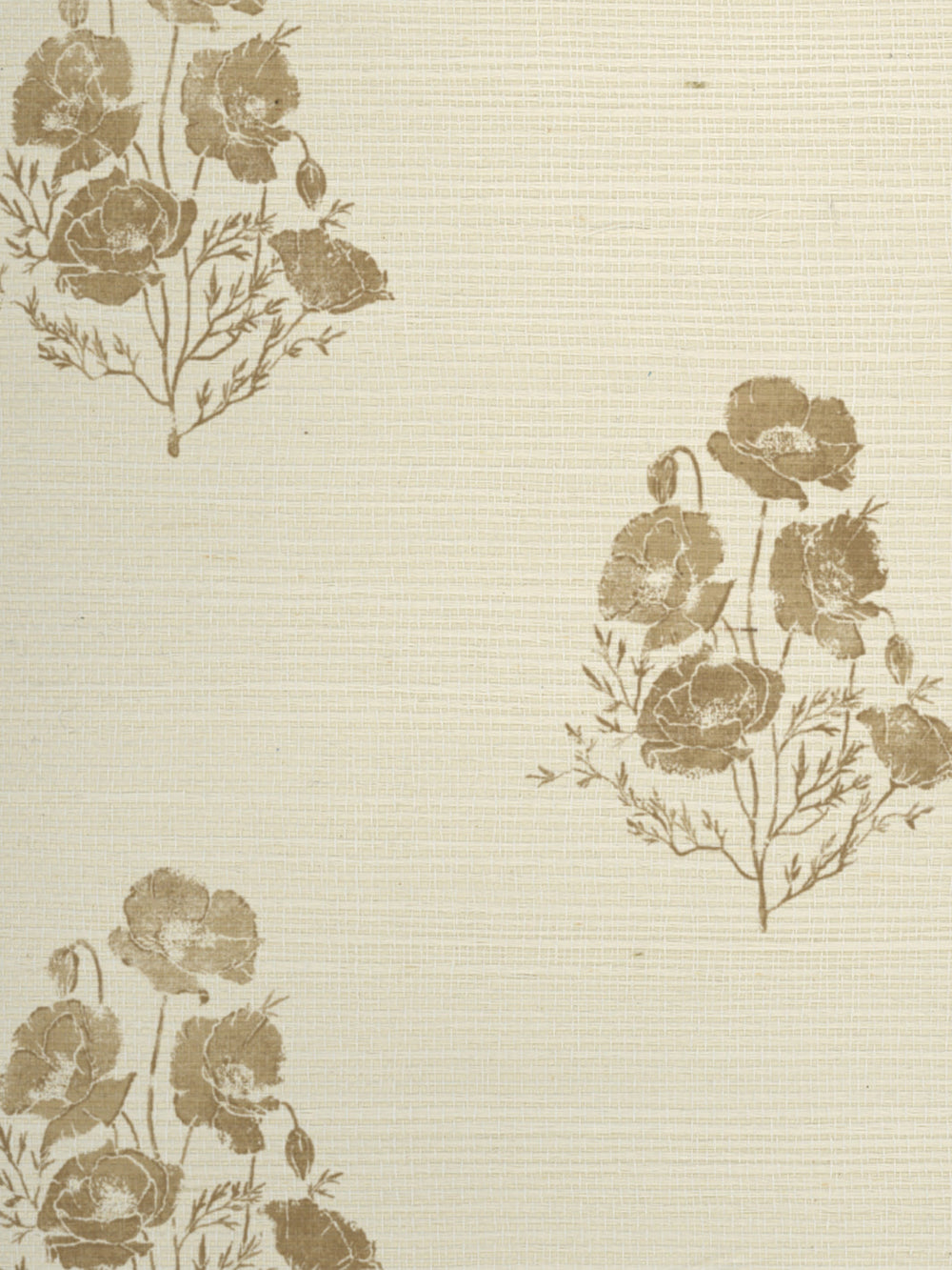 california poppy grasscloth wallpaper by nathan turner gold