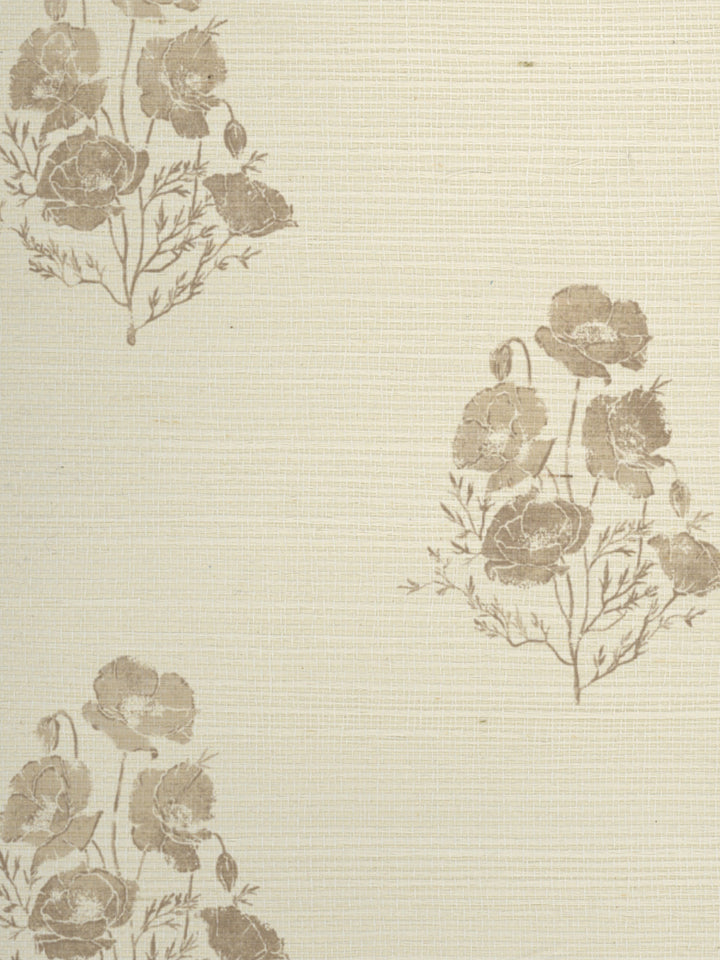 california poppy grasscloth wallpaper by nathan turner neutral