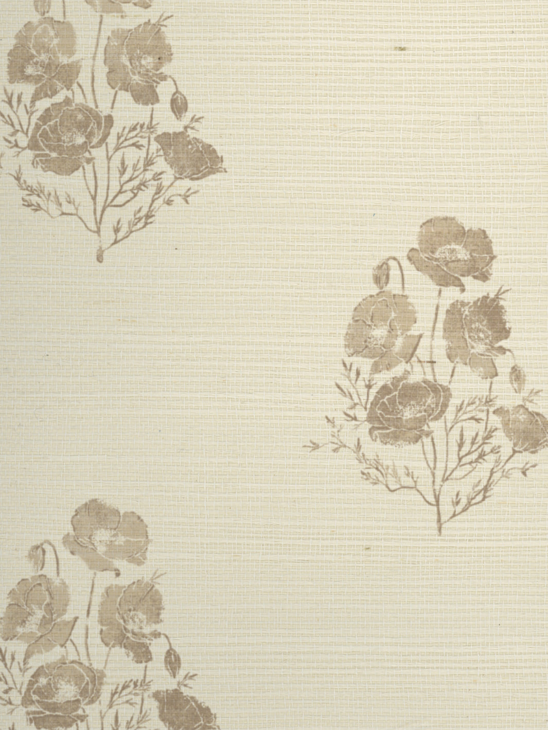 california poppy grasscloth wallpaper by nathan turner neutral