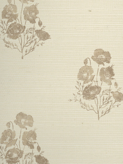 california poppy grasscloth wallpaper by nathan turner neutral