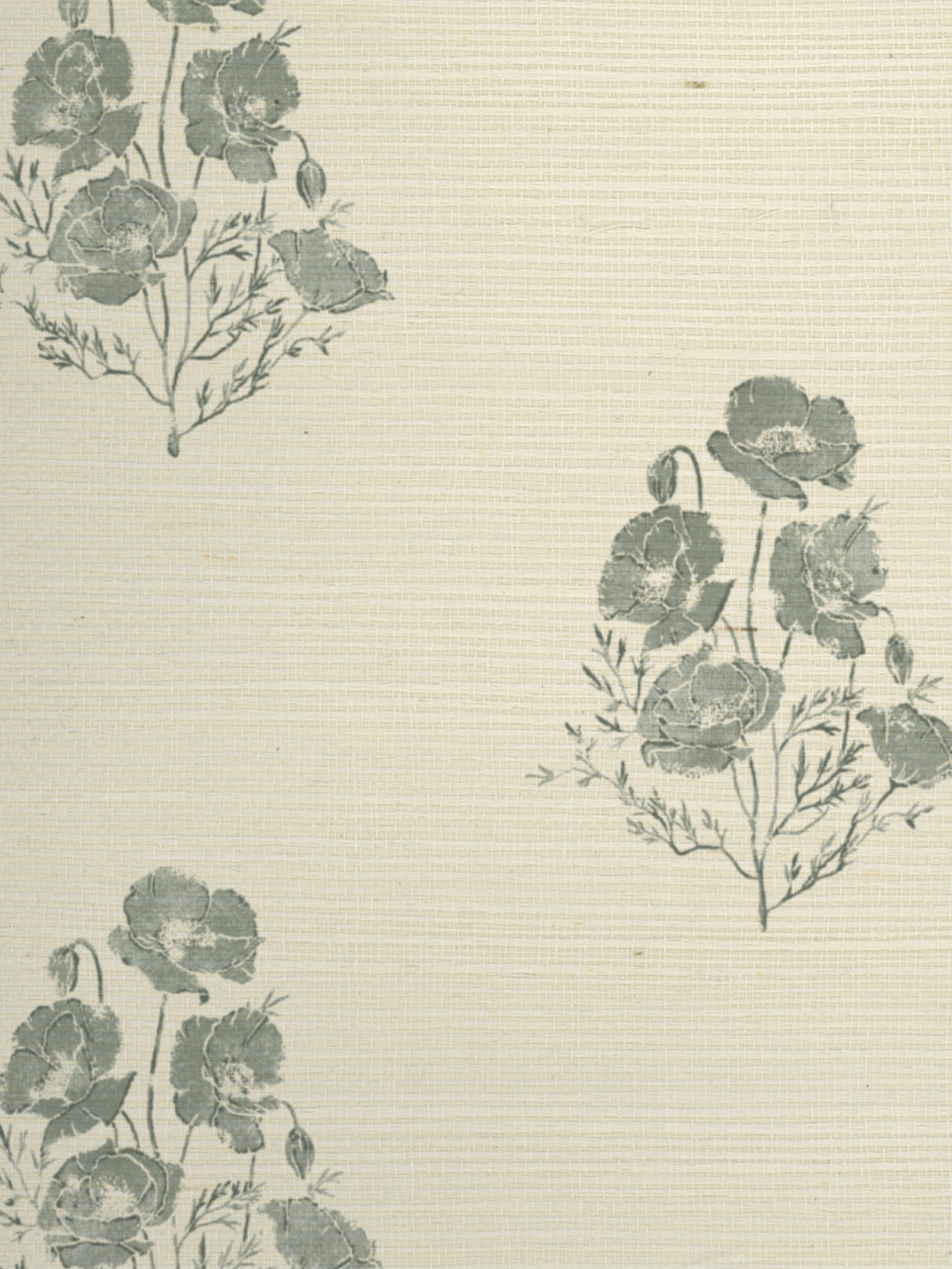 california poppy grasscloth wallpaper by nathan turner sage