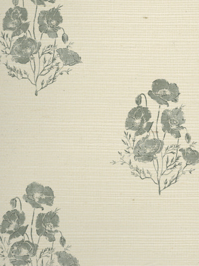 california poppy grasscloth wallpaper by nathan turner sage
