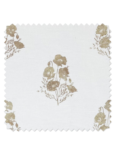 california poppy linen fabric by nathan turner neutral