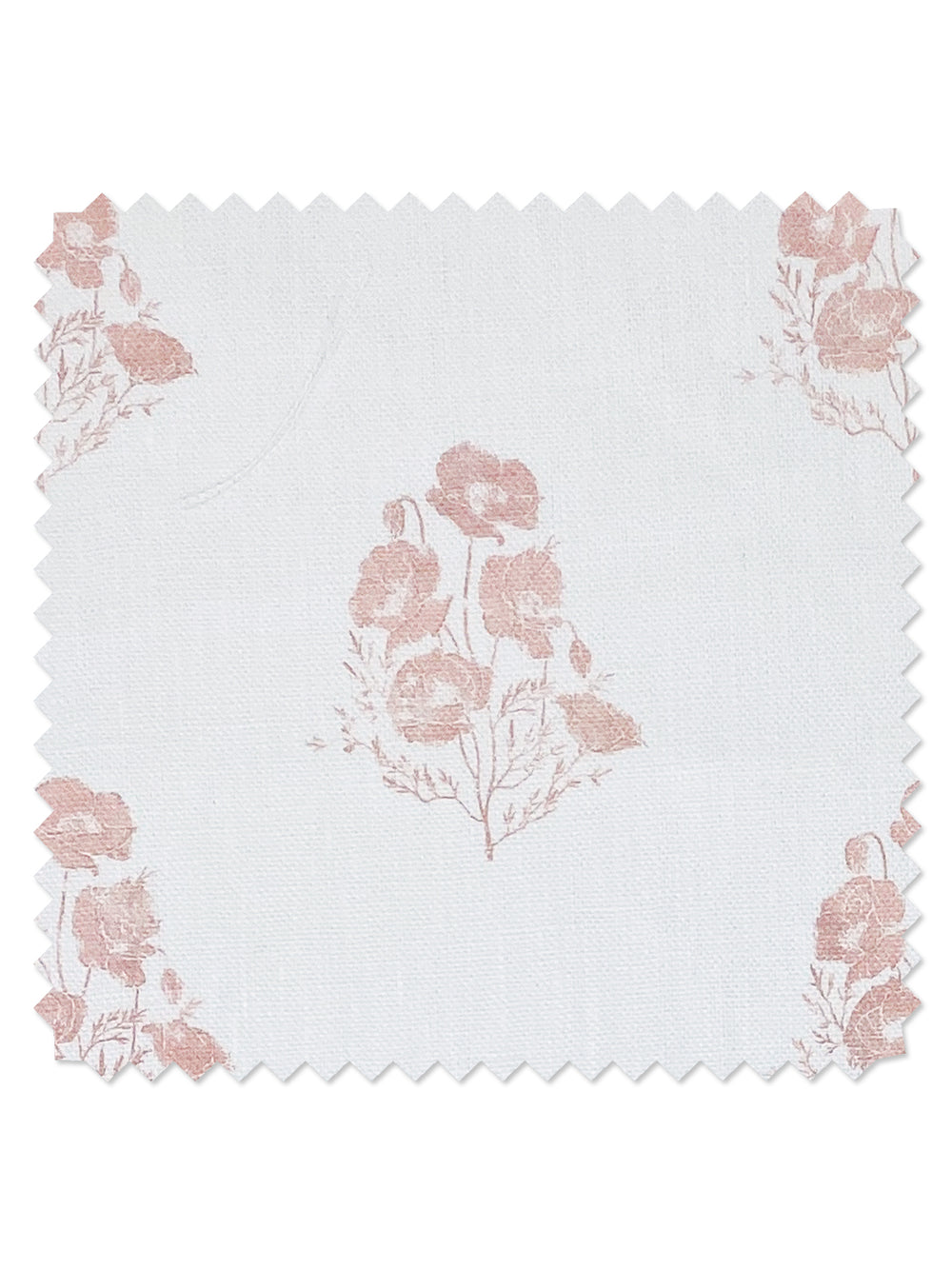 california poppy linen fabric by nathan turner pink