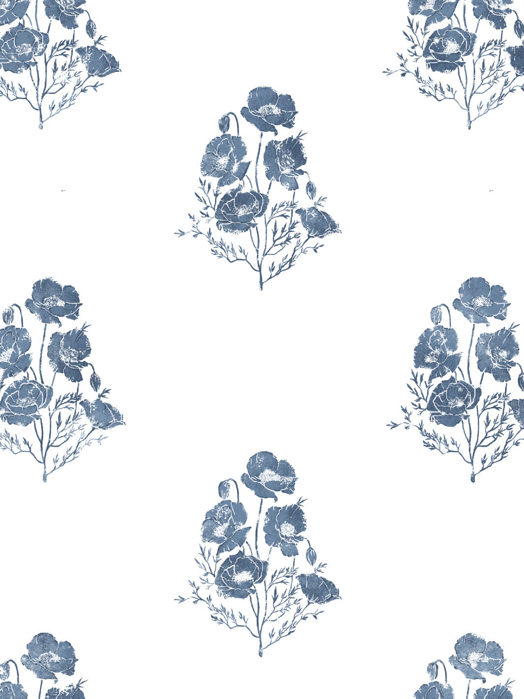 california poppy wallpaper by nathan turner darker blue