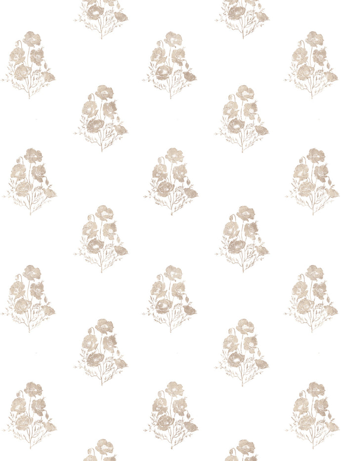 'California Poppy' Wallpaper by Nathan Turner - Neutral