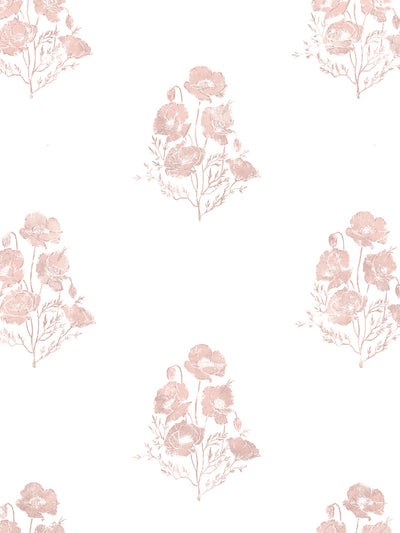 'California Poppy' Wallpaper by Nathan Turner - Pink