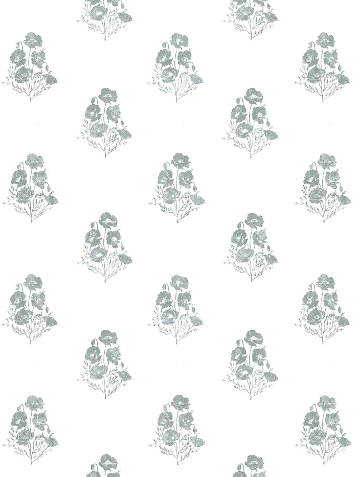 'California Poppy' Wallpaper by Nathan Turner - Sage