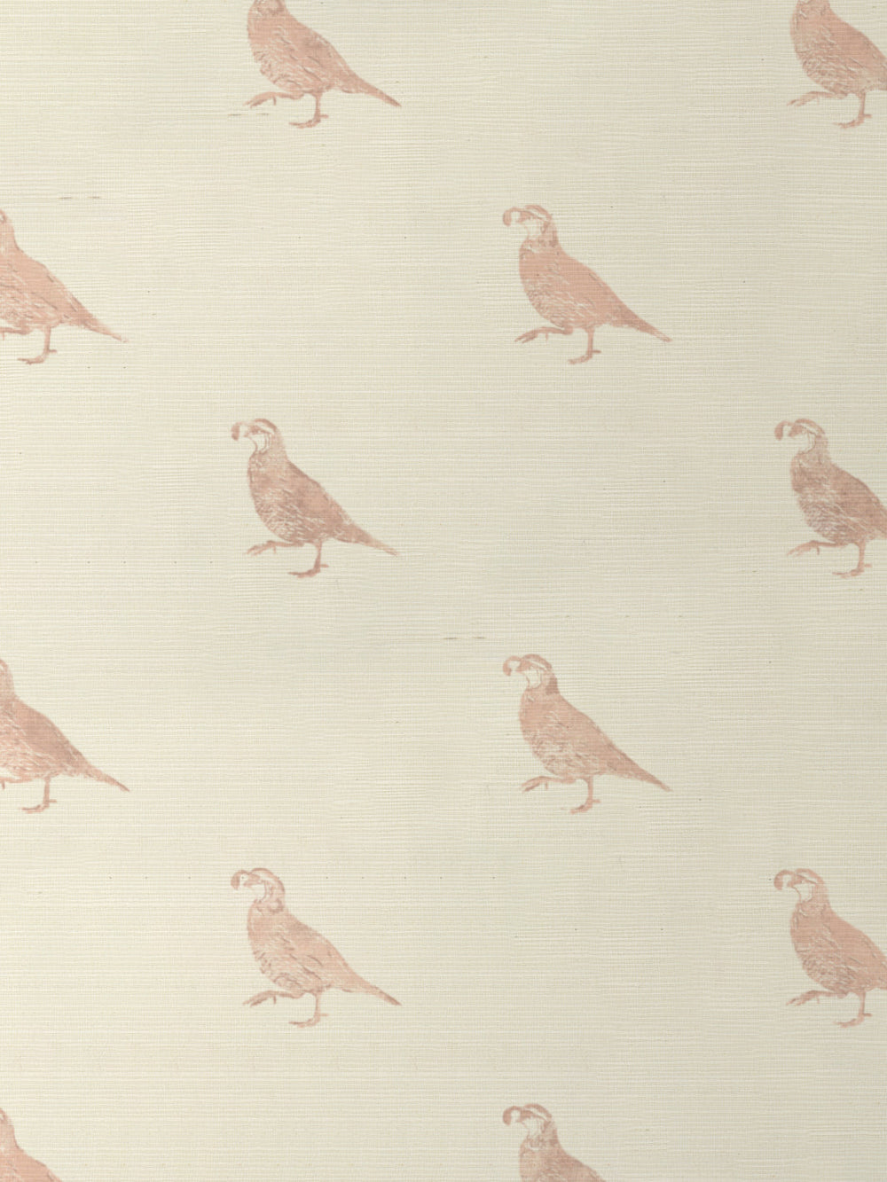 california quail grasscloth wallpaper by nathan turner pink