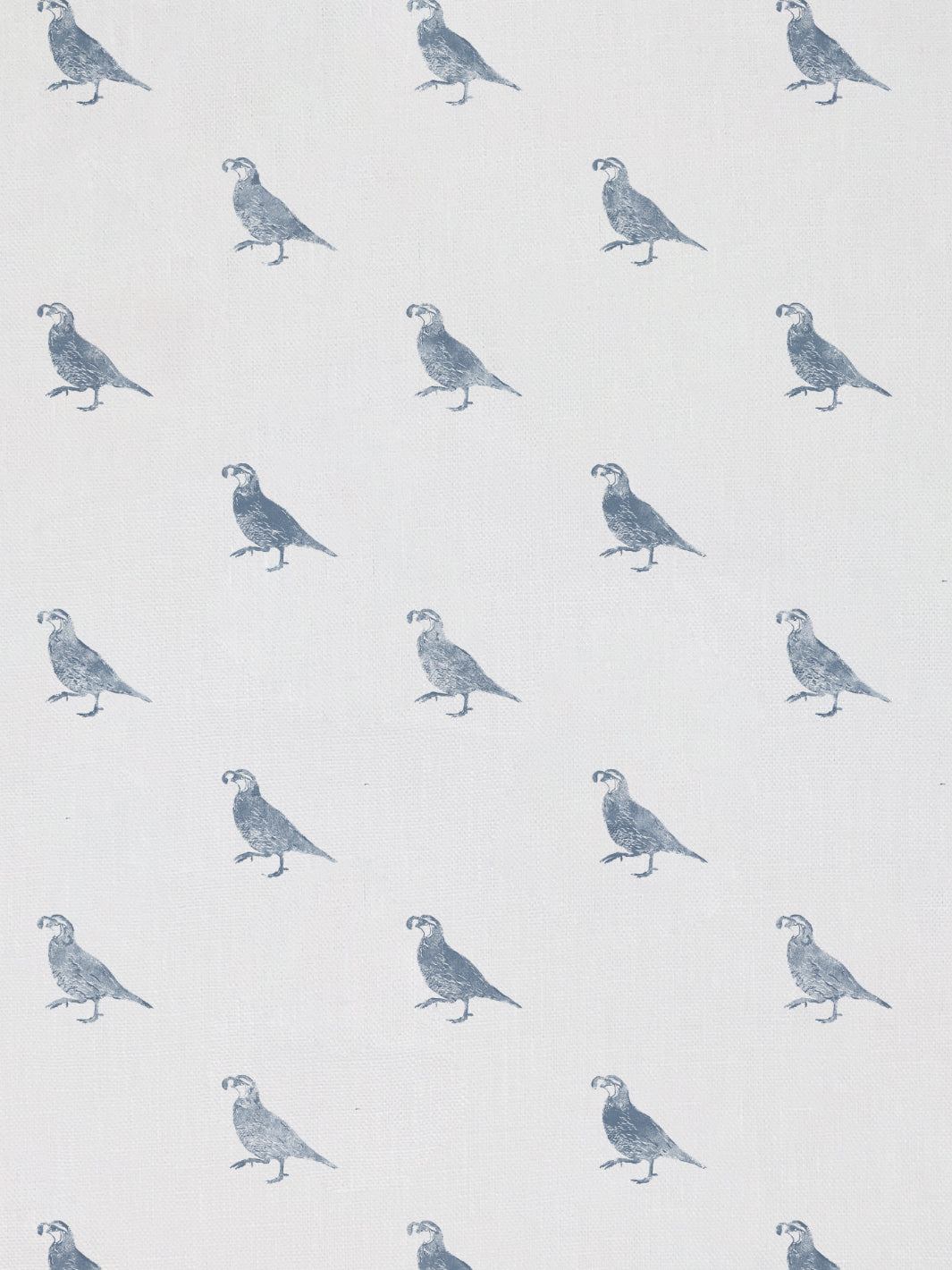 california quail linen fabric by nathan turner blue