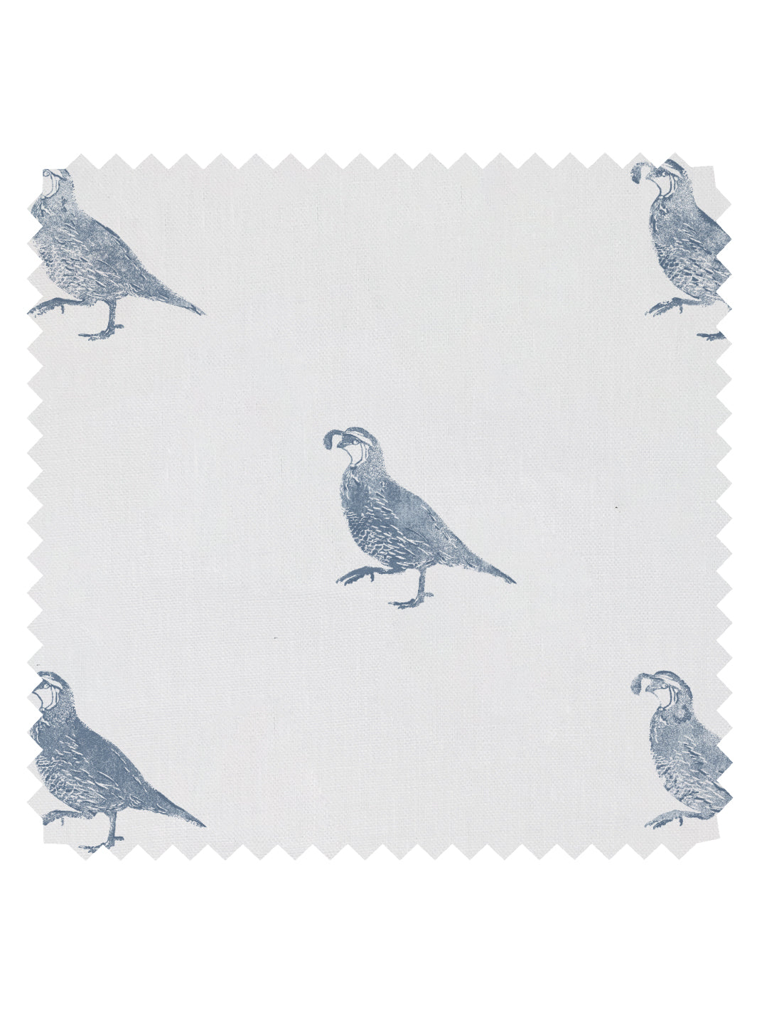 california quail linen fabric by nathan turner blue