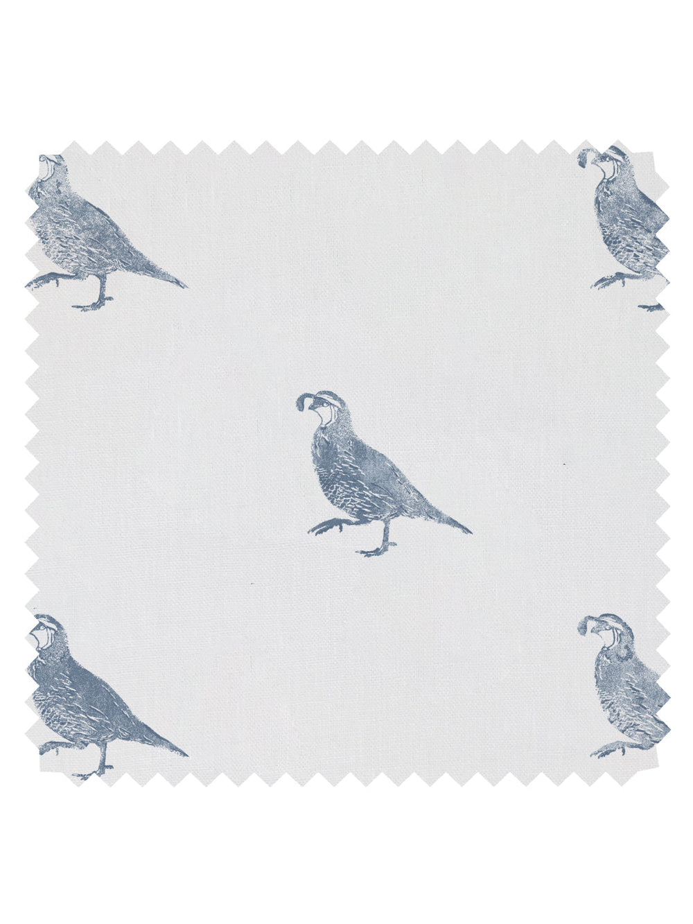 california quail linen fabric by nathan turner blue