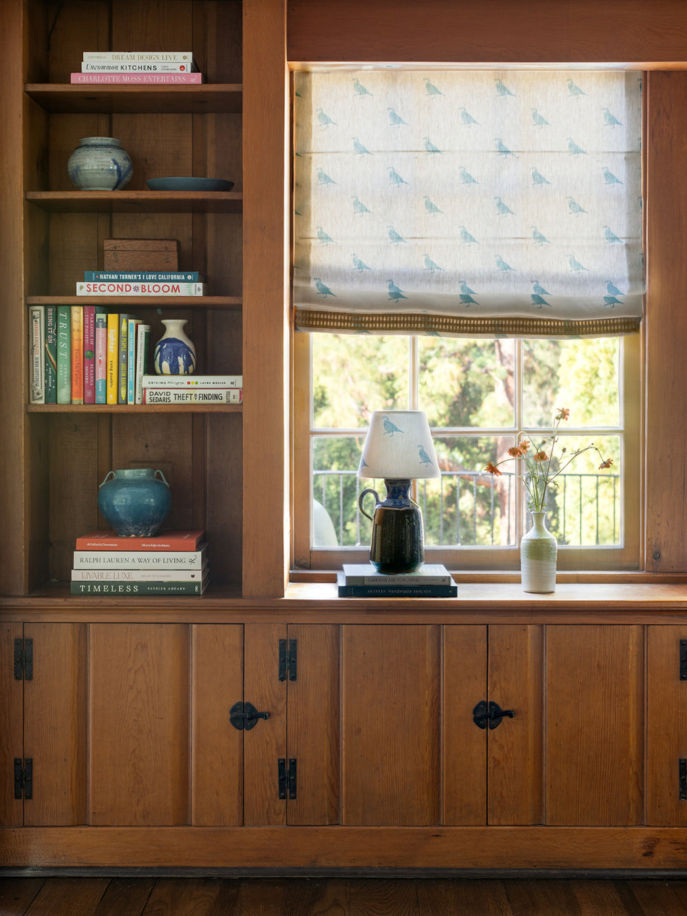 california quail linen fabric by nathan turner gold
