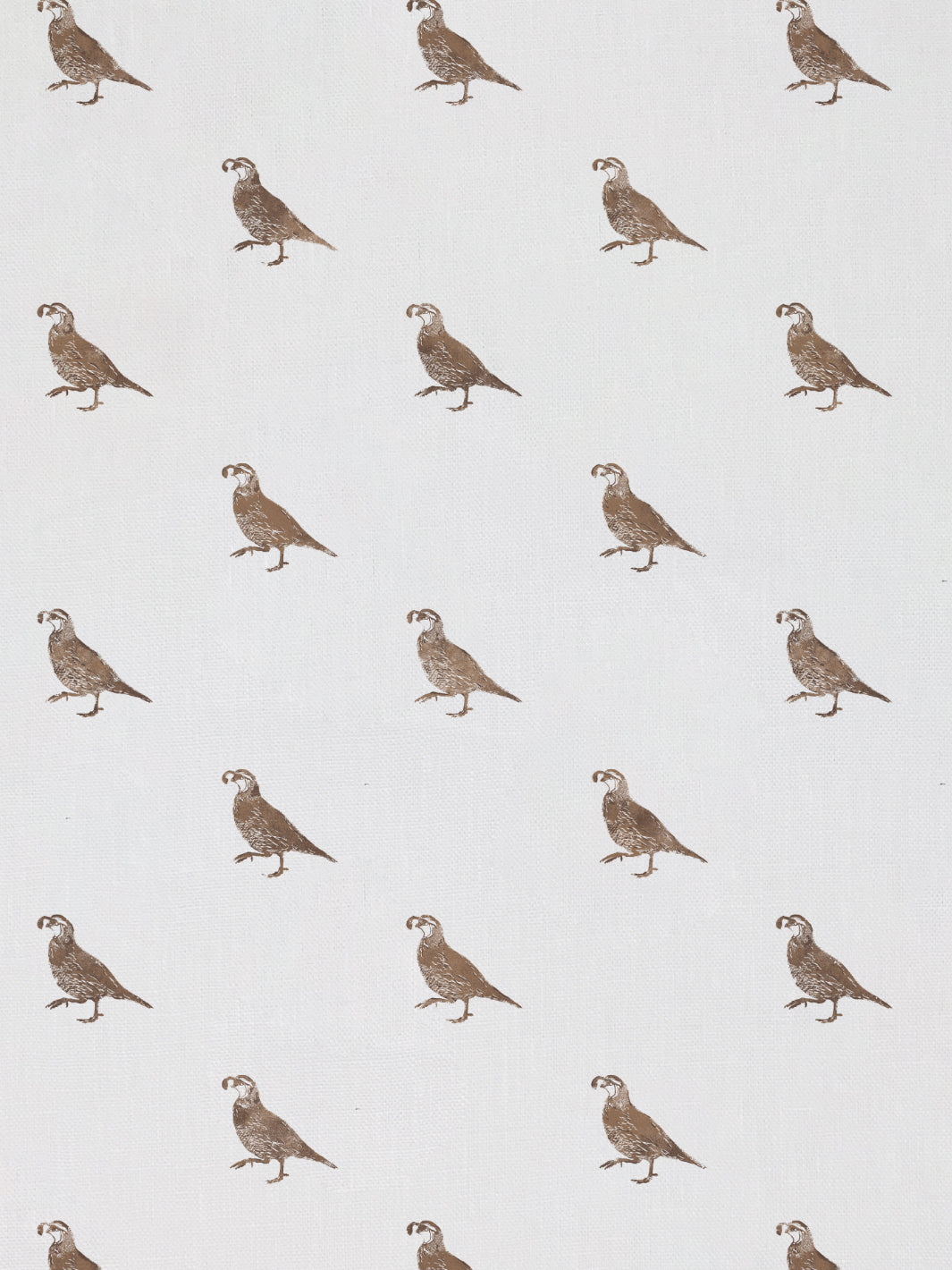 california quail linen fabric by nathan turner brown