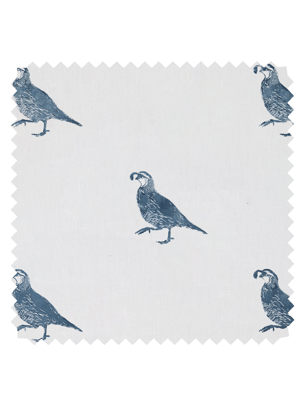 california quail linen fabric by nathan turner darker blue