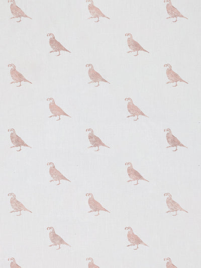 'California Quail' Linen Fabric by Nathan Turner - Pink