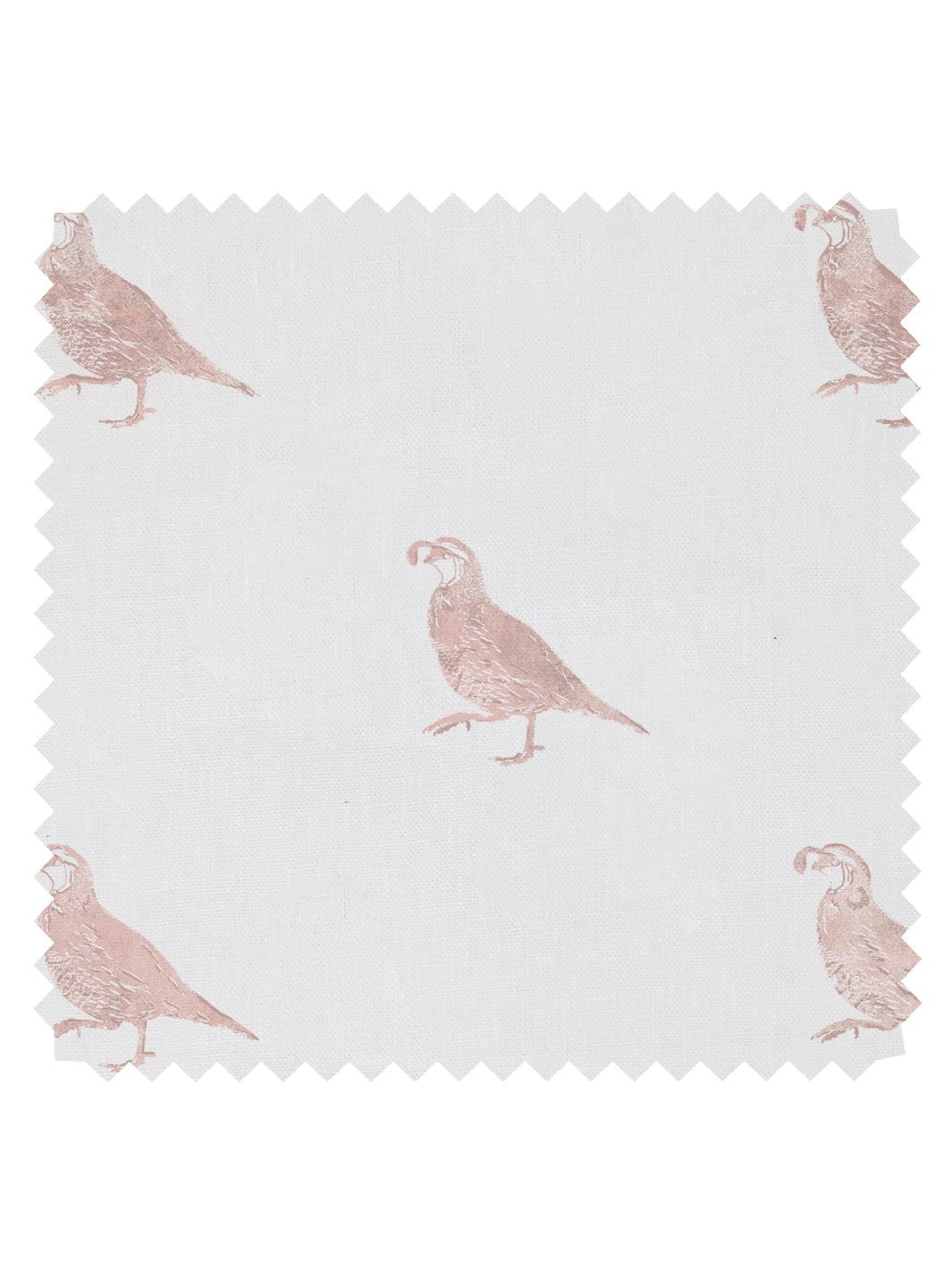 'California Quail' Linen Fabric by Nathan Turner - Pink