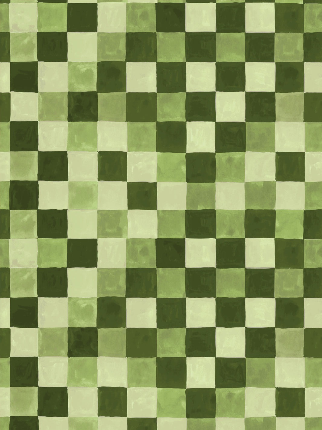 'Canyon Check' Wallpaper in Olive Grove - Design Pattern