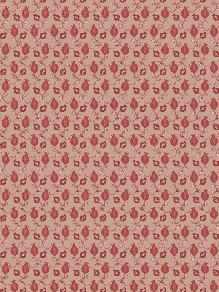 'Carmen Antiqua' Wallpaper by Wallshoppe - Dusty Rose Garden