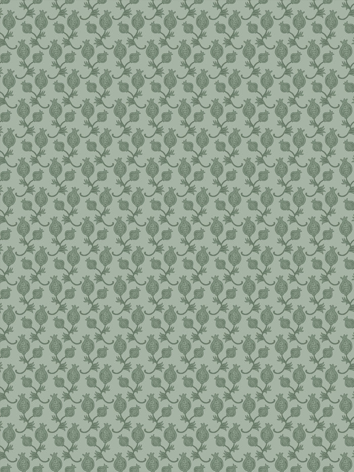 'Carmen Antiqua' Wallpaper by Wallshoppe - Shadow Sage