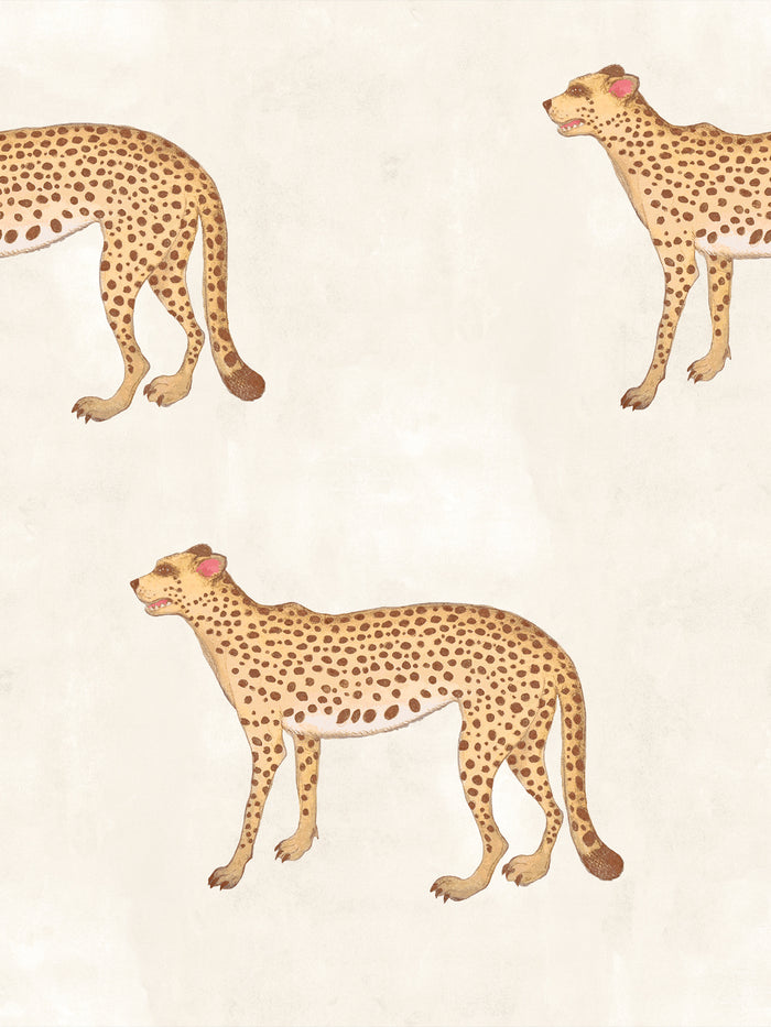 'Cheetah' Wallpaper by Mary Maguire - Ivory