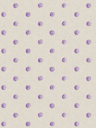 'Chenille Dots Small' Wallpaper by Chris Benz - Lilac