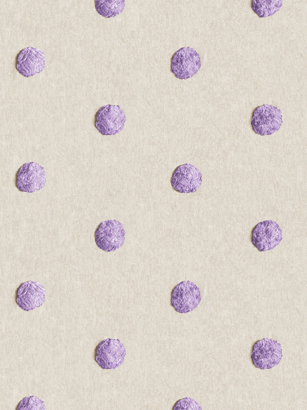 'Chenille Dots Small' Wallpaper by Chris Benz - Lilac