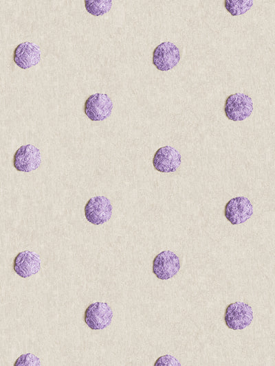 chenille dots small wallpaper by chris benz lilac