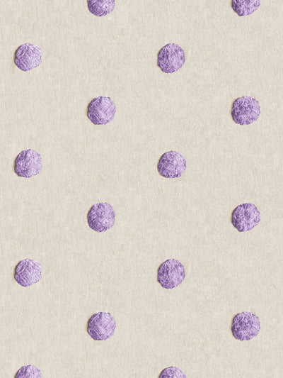 'Chenille Dots Small' Wallpaper by Chris Benz - Lilac