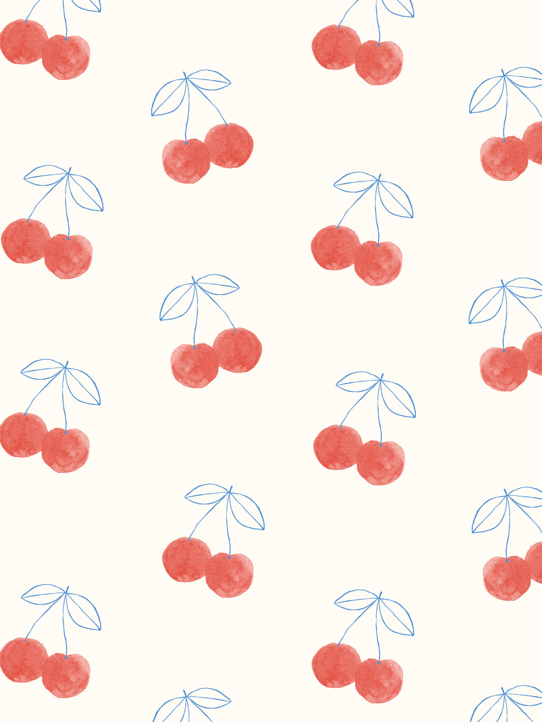 Cherry Printed Collection-Ivory Cherry Printed Collection-Ivory