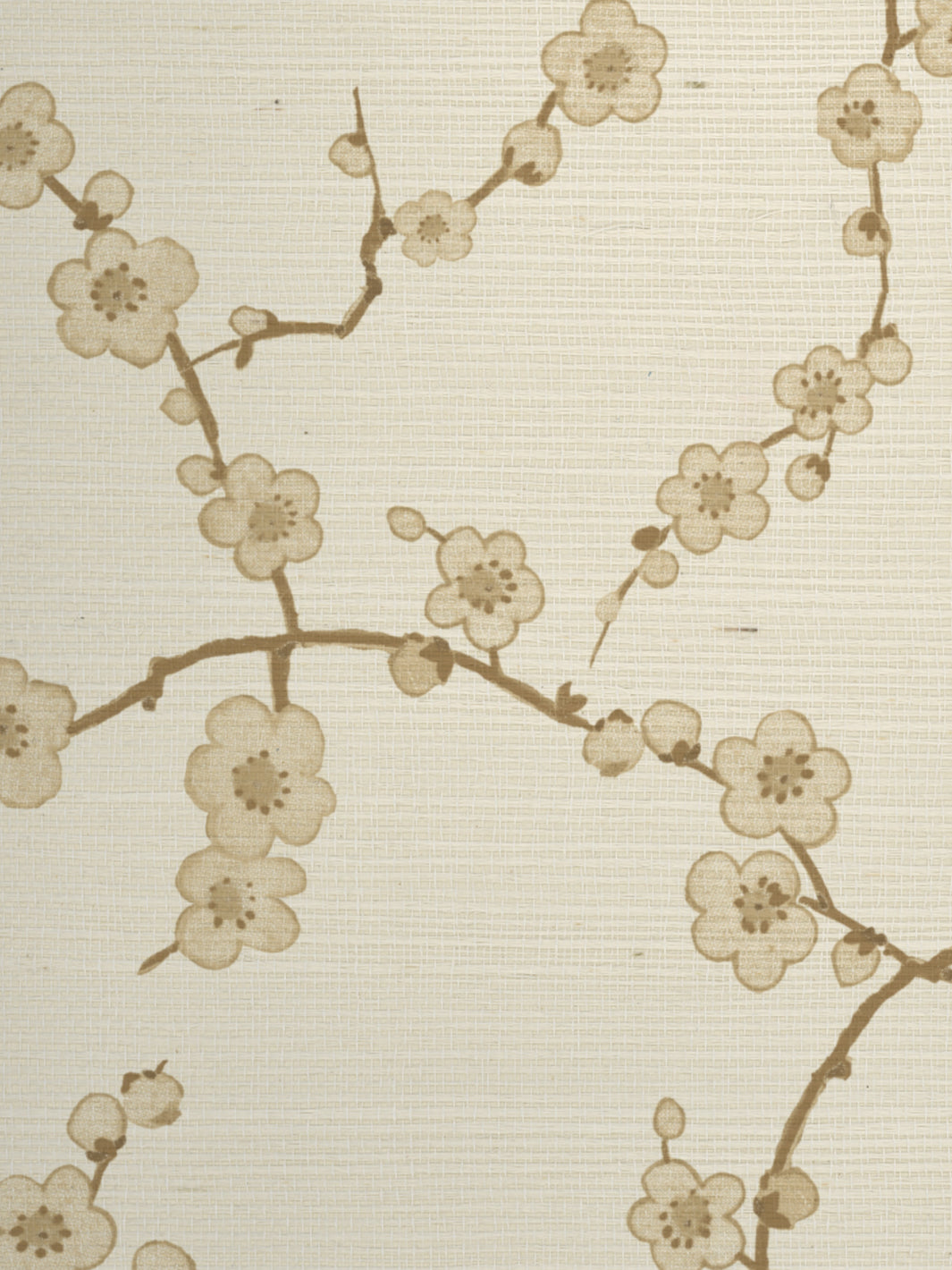 cherry blossom grasscloth wallpaper by nathan turner gold