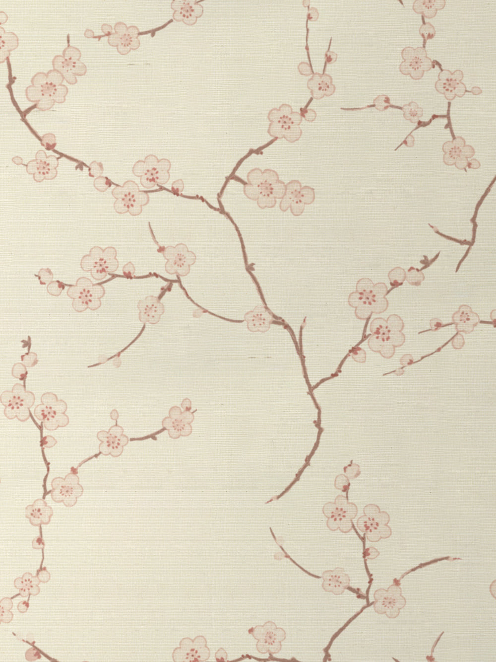 cherry blossom grasscloth wallpaper by nathan turner pink