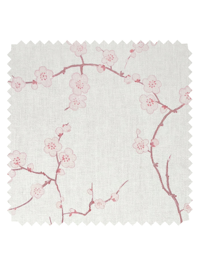 Cherry Blossom' Linen Fabric by Nathan Turner - Pink