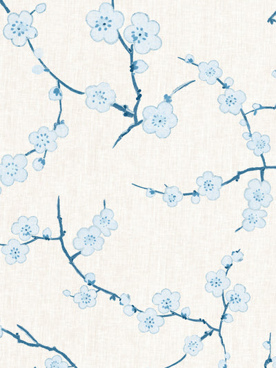 cherry blossom wallpaper by nathan turner blue