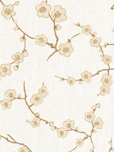 'Cherry Blossom' Wallpaper by Nathan Turner - Gold