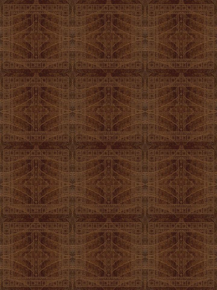 'Clubhouse Macro' Wallpaper by Flint Wood & Hicks - Ebony