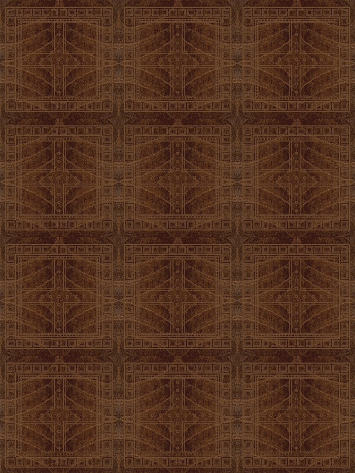 'Clubhouse Macro' Wallpaper by Flint Wood & Hicks - Ebony